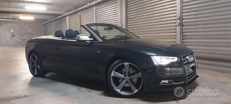 Nero Usata 2014 Audi A5 Cabriolet S-Line Cabrio | 19.200 € (Buon prezzo) - Immagine 1/4
