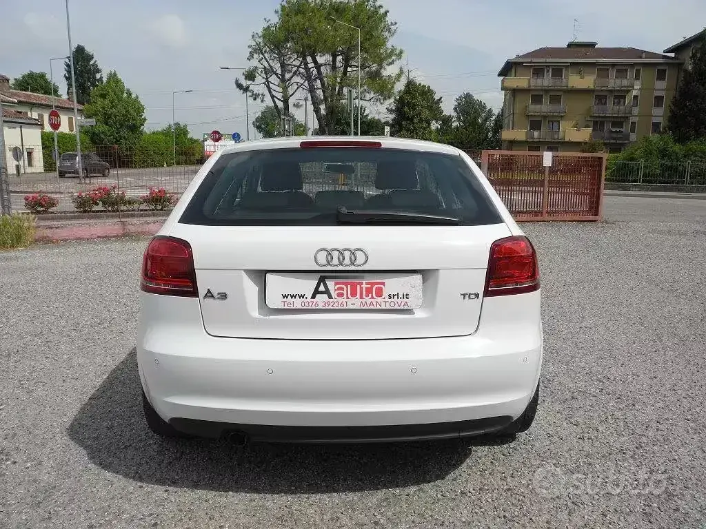Usata Audi A3 90 CV (66 kW) 2011 Bianco Utilitaria