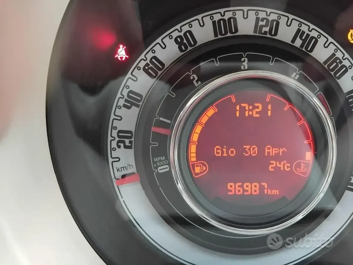 Usata Fiat 500 2015 Rosso Berlina