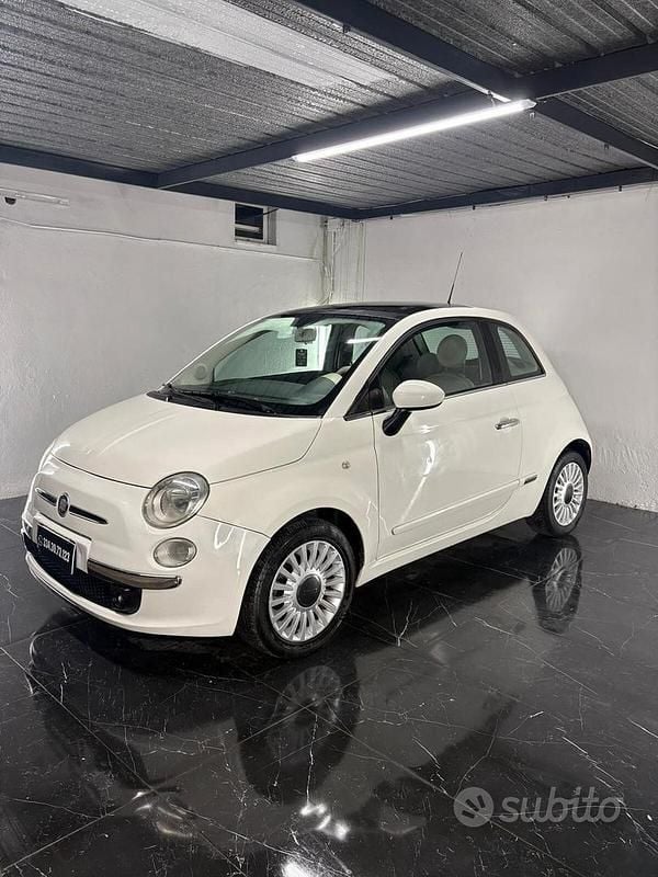 Usata Fiat 500 Lounge 69 CV (50 kW) 2009 Bianco Cabrio