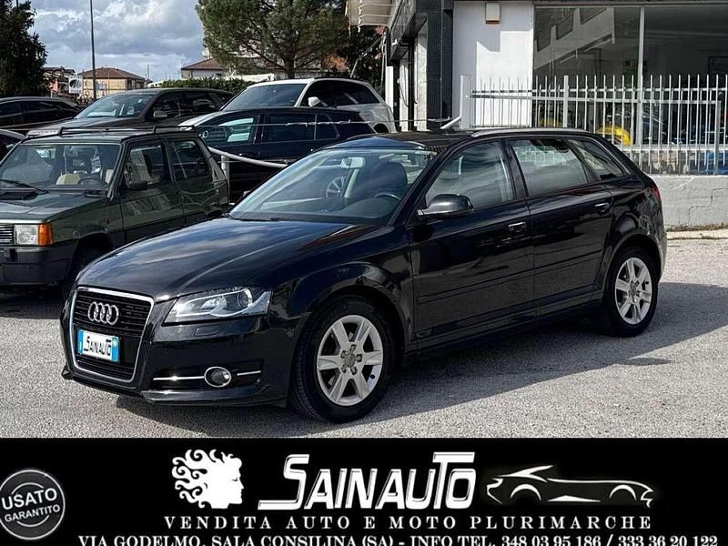 Usata Audi A3 Ambition 90 CV (66 kW) 2011 Nero Utilitaria