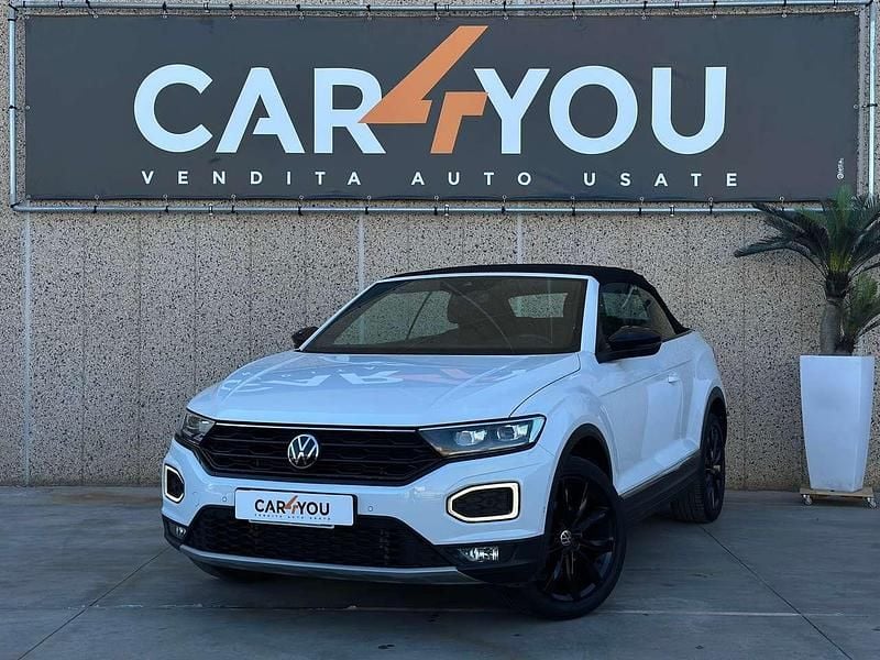 Bianco Usata 2021 VW T-Roc Cabriolet Style Cabrio | 22.990 € (Buon prezzo) - Immagine 1/4