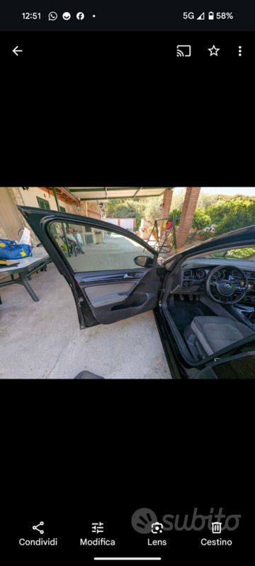 Usata VW Golf VII 150 CV (110 kW) 2014 Nero Berlina