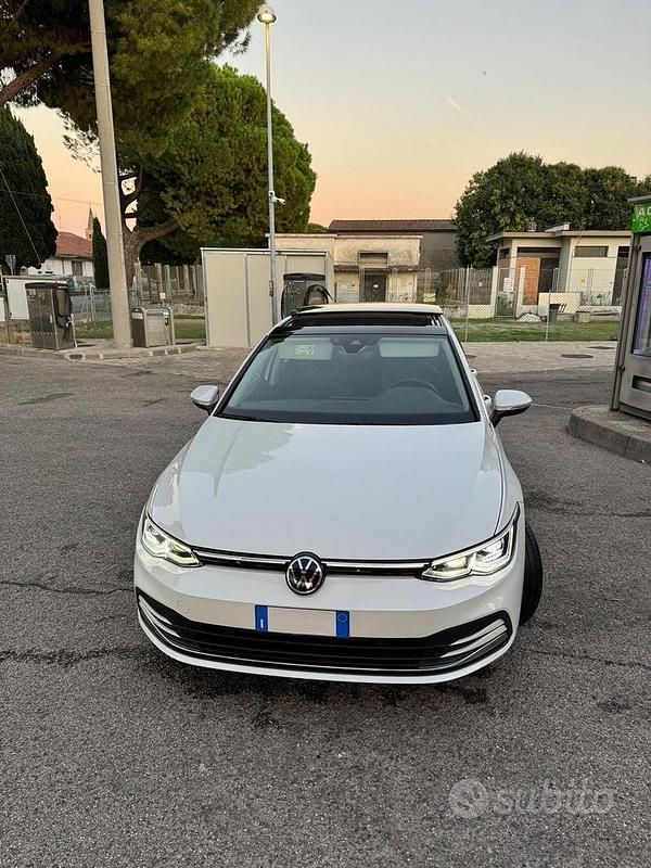 Usata VW Golf VII 150 CV (110 kW) 2020 Bianco Berlina