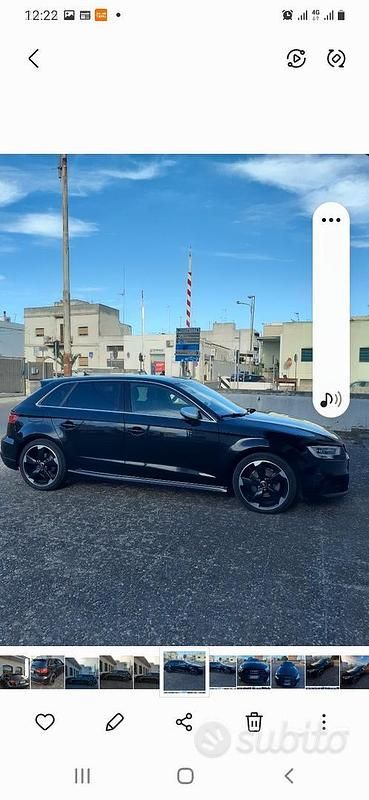 Usata Audi A3 2018 Nero Berlina