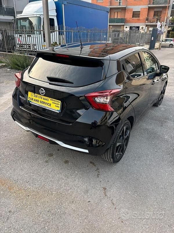 Usata Nissan Micra Tekna 90 CV (66 kW) 2017 Nero Utilitaria