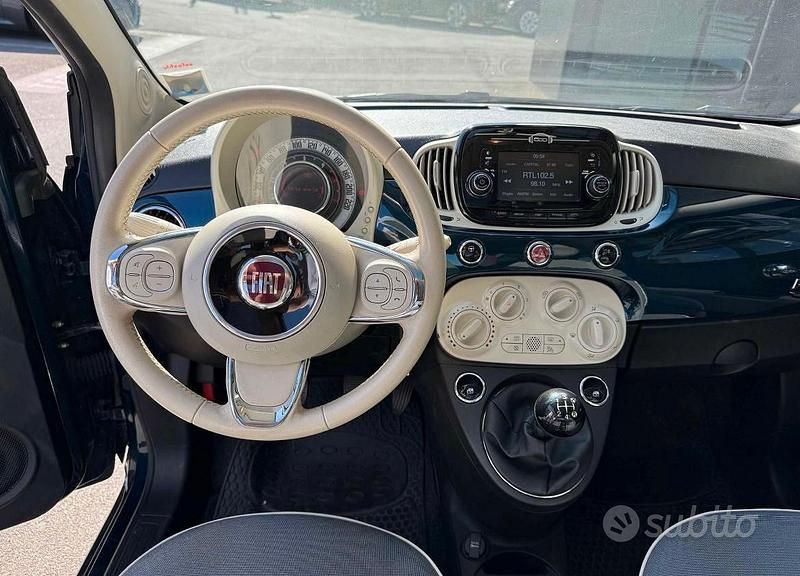 Usata Fiat 500 95 CV (69 kW) 2018 Blu Utilitaria