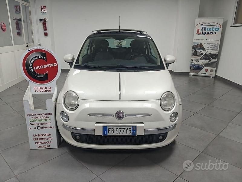 Usata Fiat 500 Lounge 95 CV (69 kW) 2010 Bianco Berlina