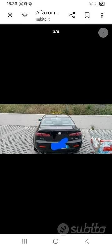 Usata Alfa Romeo 159 150 CV (110 kW) 2007 Nero Berlina