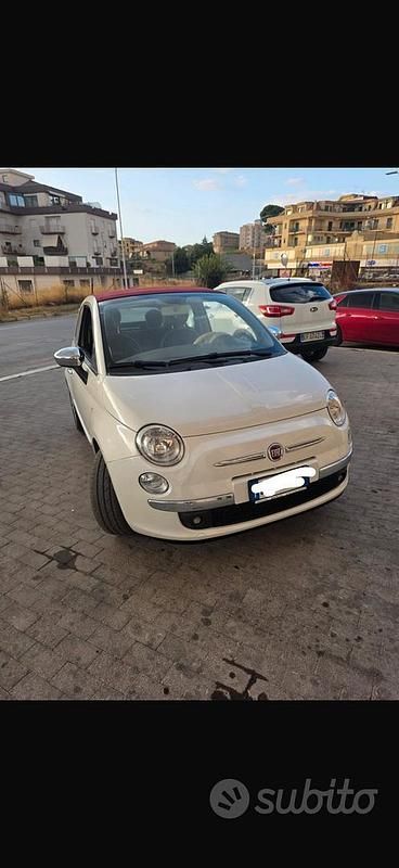 Usata Fiat 500 Lounge 95 CV (69 kW) 2014 Bianco Cabrio
