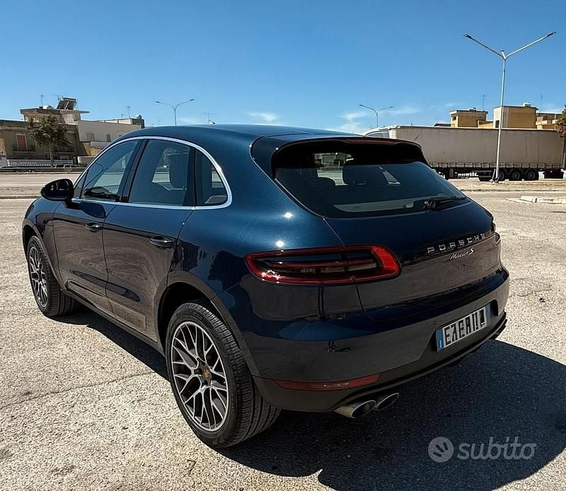 Usata Porsche Macan S 250 CV (183 kW) 2015 Blu SUV