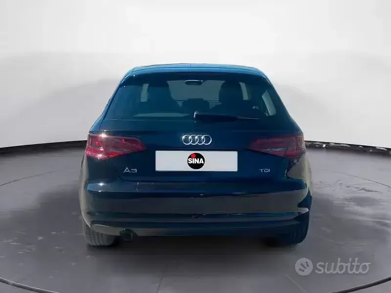 Usata Audi A3 Attraction 105 CV (77 kW) 2013 Nero Berlina