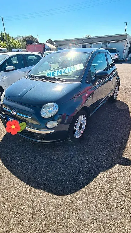 Usata Fiat 500 Lounge 69 CV (50 kW) 2009 Blu Cabrio
