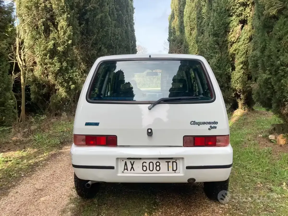 Usata Fiat Cinquecento 39 CV (28 kW) 1998 Bianco Utilitaria
