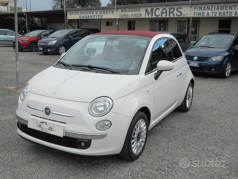 Usata Fiat 500C Lounge 69 CV (50 kW) 2015 Bianco Cabrio