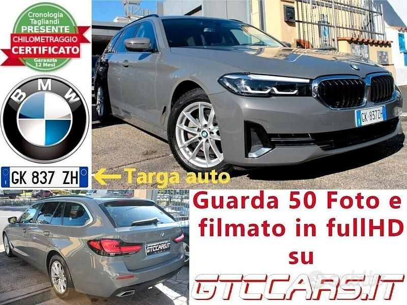 Grigio Usata 2022 BMW 520 Efficient Dynamics Station wagon | 34.900 € (Ottimo prezzo) - Immagine 1/4