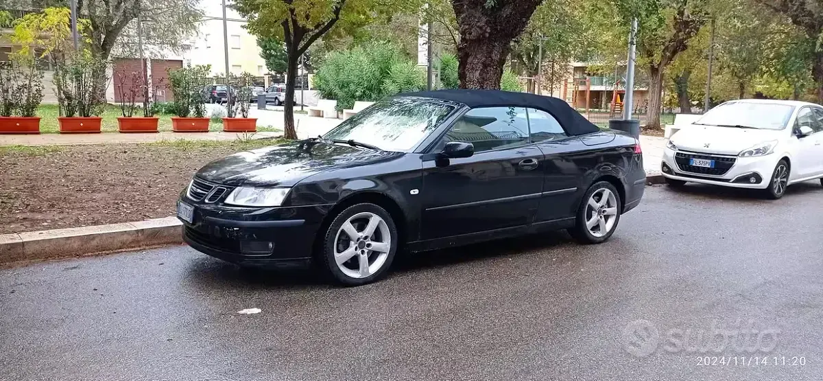 Usata Saab 9-3 Vector 150 CV (110 kW) 2007 Nero Cabrio