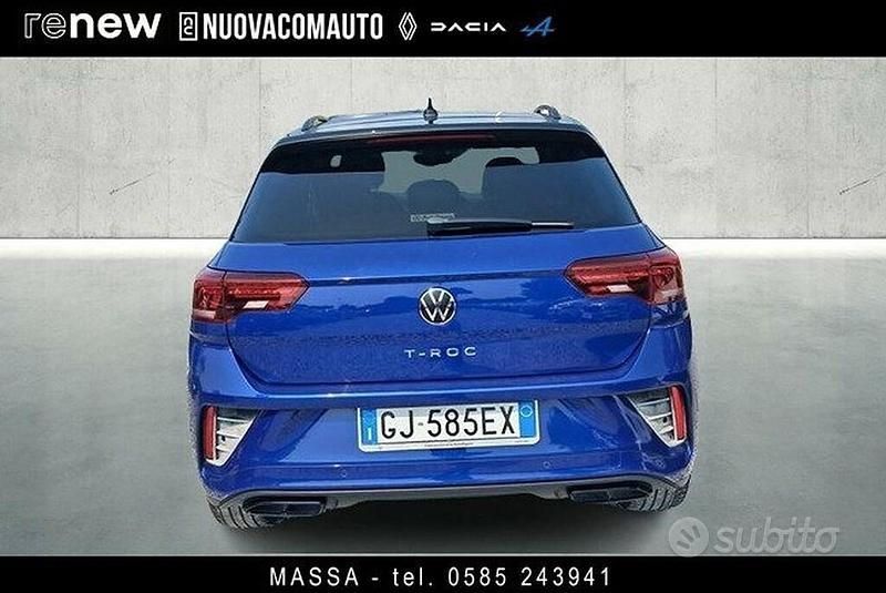 Usata VW T-Roc R-line 150 CV (110 kW) 2022 Blu SUV