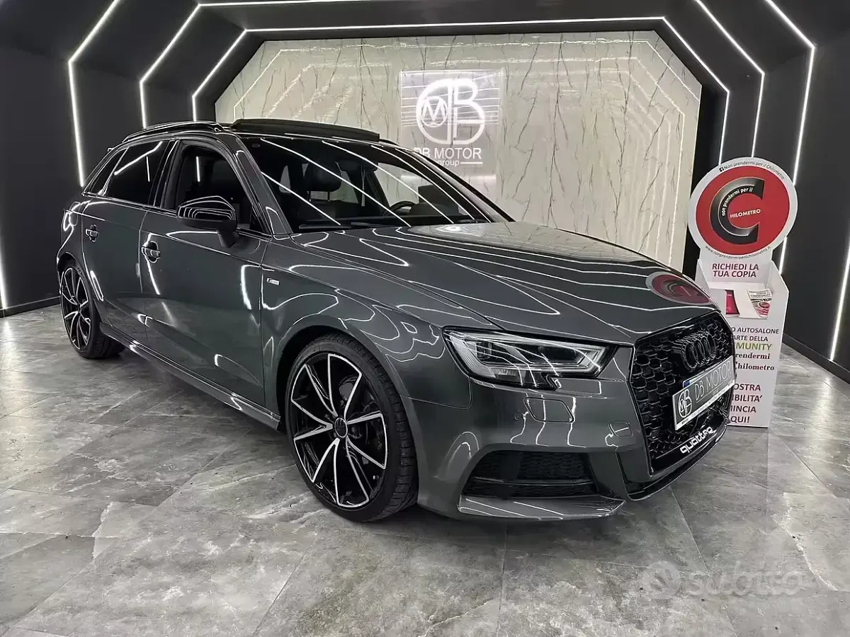 Usata Audi A3 Ambiente 150 CV (110 kW) 2018 Grigio Berlina