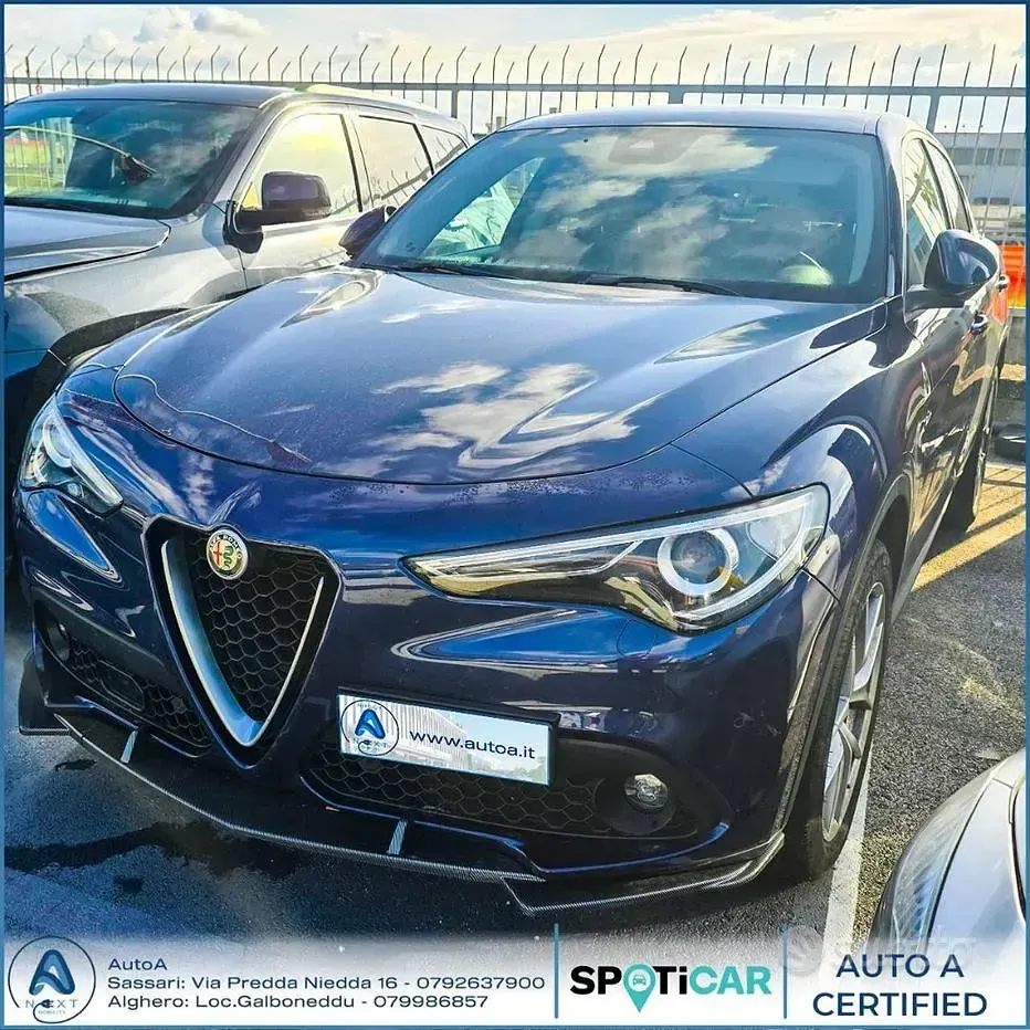 Usata Alfa Romeo Stelvio 210 CV (154 kW) 2019 Blu SUV