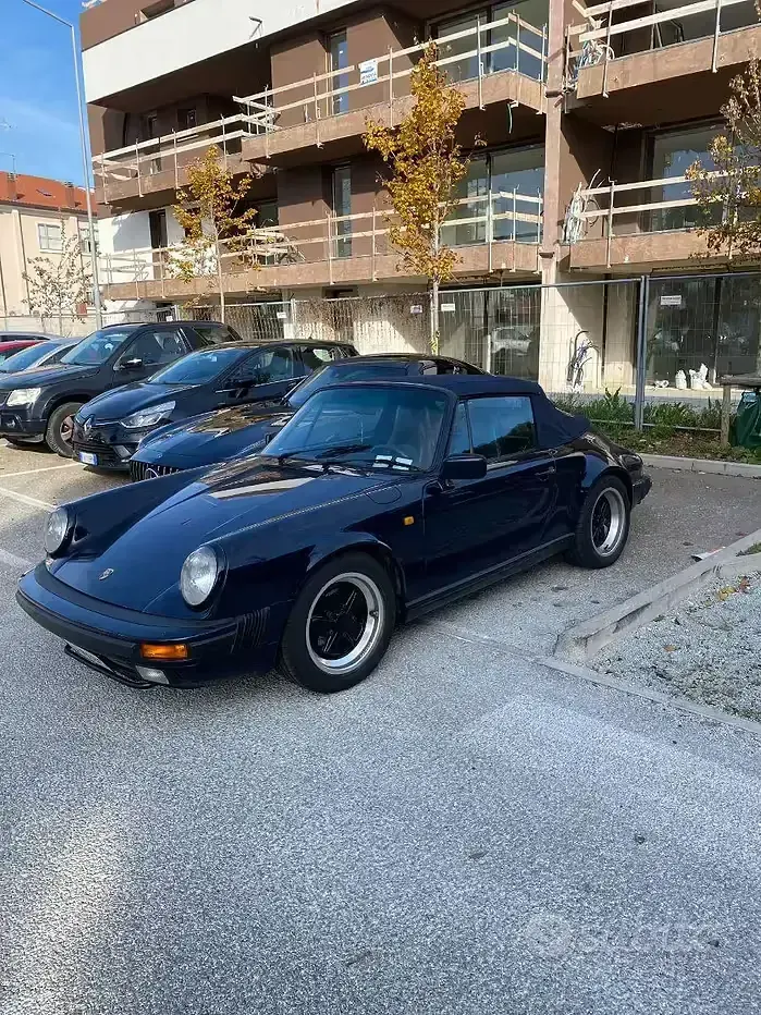 Usata Porsche 911 231 CV (169 kW) 1987 Blu Cabrio