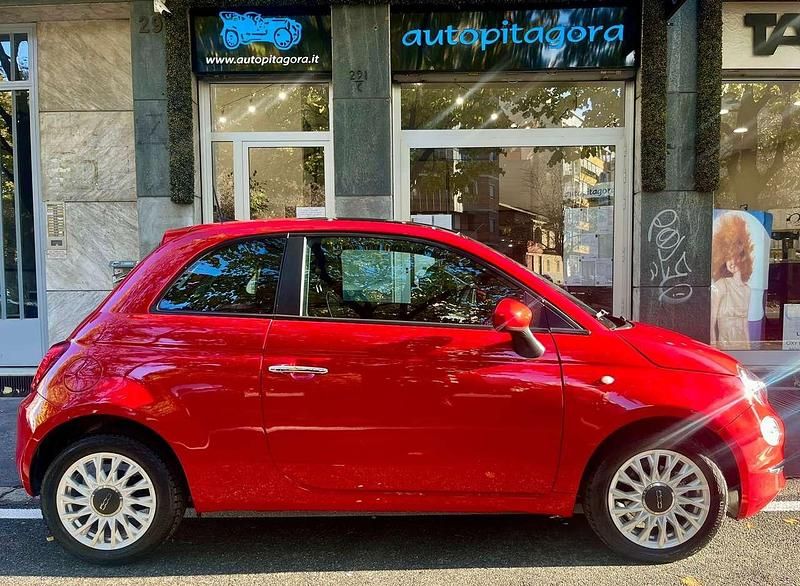 Rosso Usata 2021 Fiat 500 Lounge Cabrio | 10.890 € (Super prezzo) - Immagine 1/4