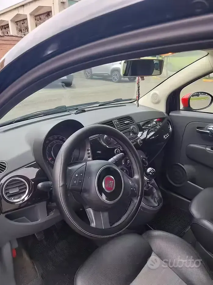 Usata Fiat 500 75 CV (55 kW) 2009 Nero Cabrio