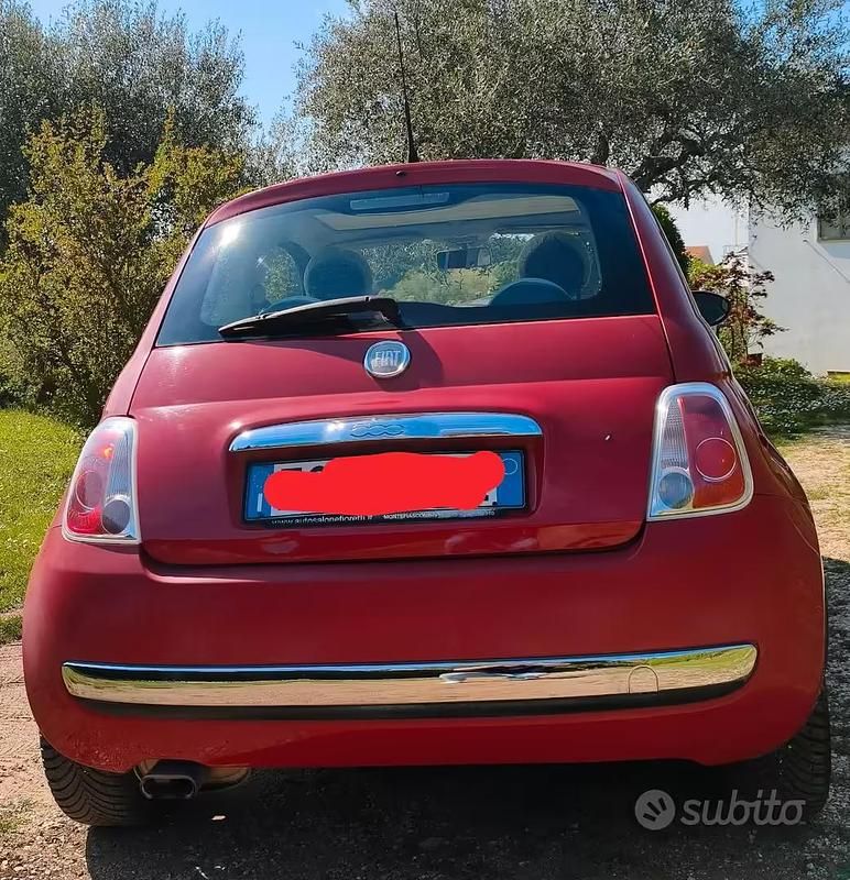 Usata Fiat 500 70 CV (51 kW) 2010 Rosso Berlina