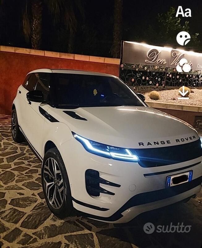 Bianco Usata 2020 Land Rover Range Rover evoque SUV | 35.500 € (Cara) - Immagine 1/4