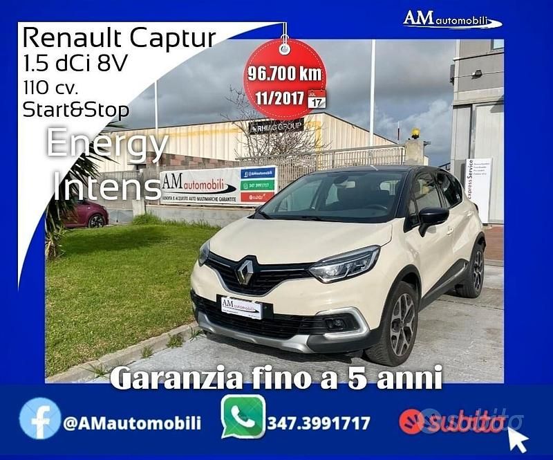Beige Usata 2017 Renault Captur Intens SUV | 12.500 € (Buon prezzo) - Immagine 1/4
