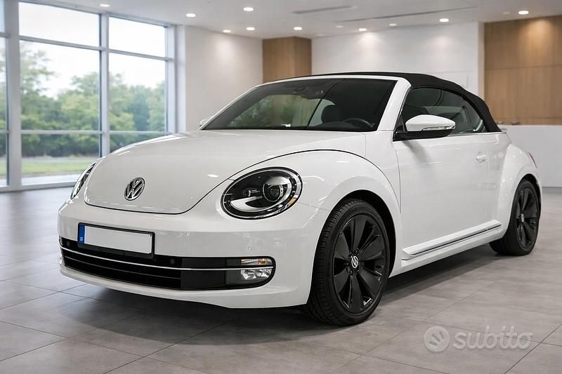 Usata VW Beetle 105 CV (77 kW) 2014 Bianco Utilitaria