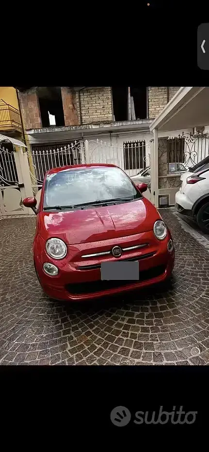Usata Fiat 500 69 CV (50 kW) 2018 Rosso Berlina