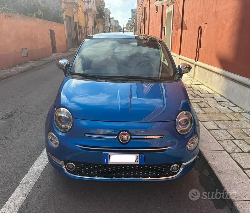 Usata Fiat 500 Lounge 69 CV (50 kW) 2018 Blu Berlina