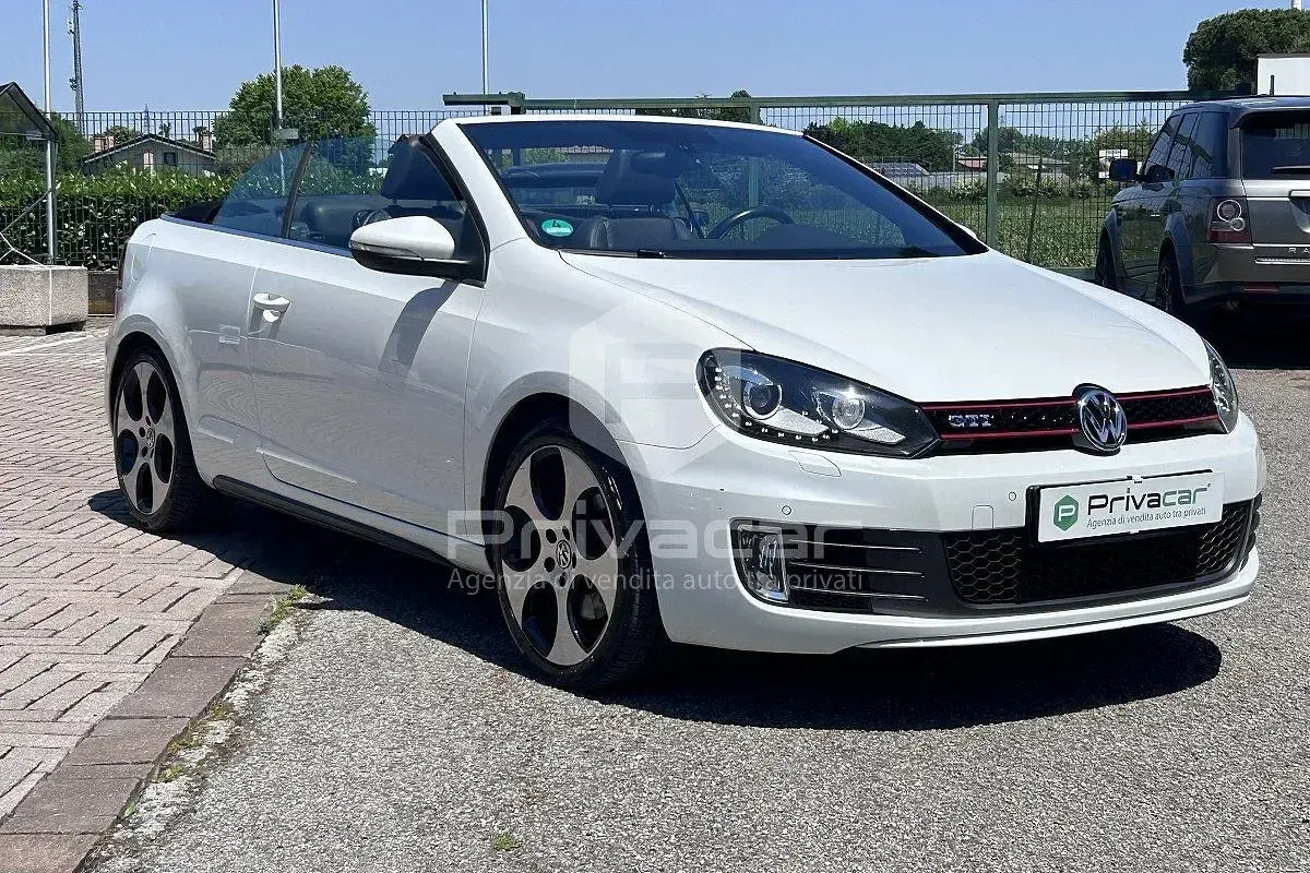Usata VW Golf Cabriolet GTI 211 CV (155 kW) 2013 Bianco Cabrio
