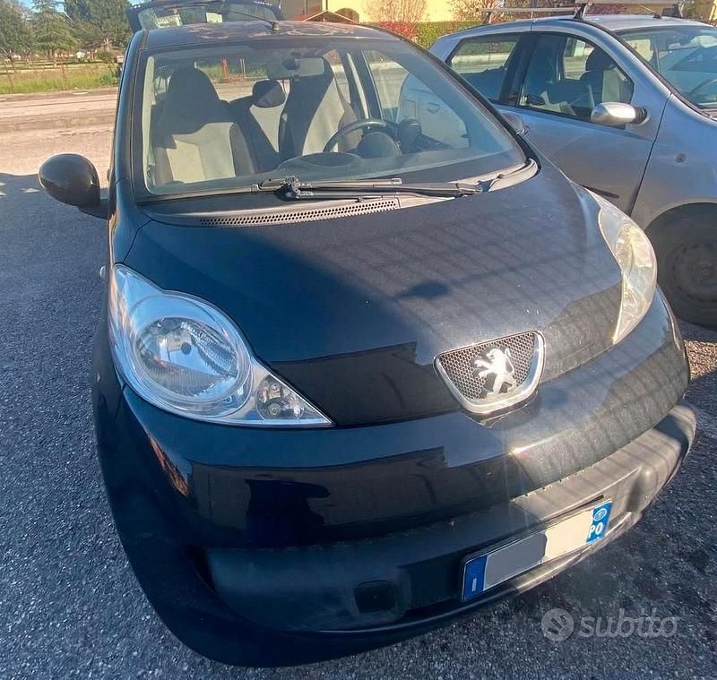 Usata Peugeot 107 54 CV (39 kW) 2007 Nero Utilitaria