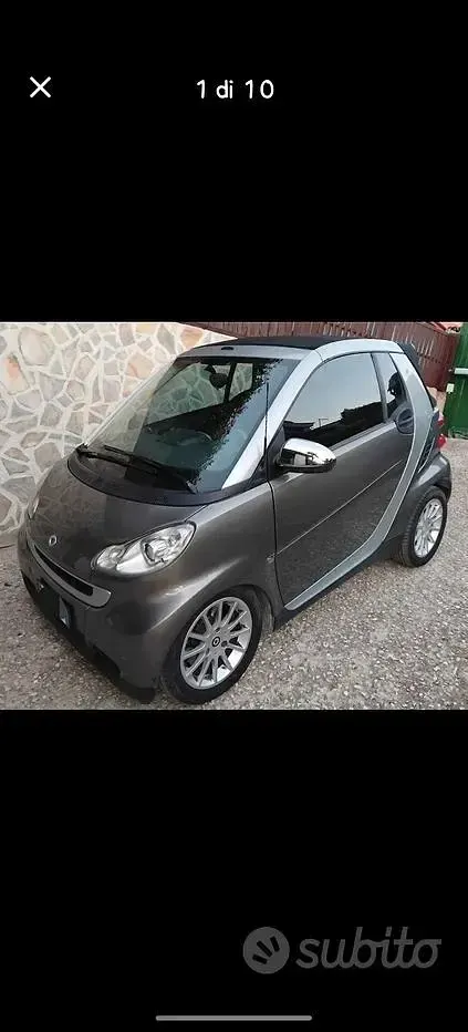 Usata Smart ForTwo Cabrio 75 CV (55 kW) 2009 Grigio Cabrio