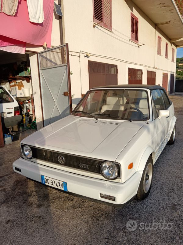 Usata VW Golf Cabriolet GTI 110 CV (80 kW) 1982 Bianco Cabrio