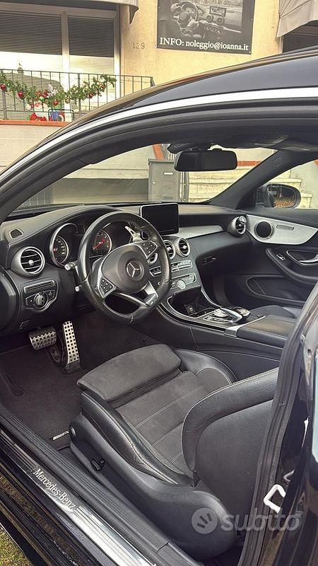 Usata Mercedes C200 136 CV (100 kW) 2016 Nero Coupé