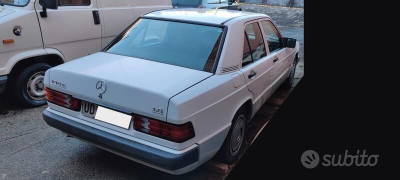 Usata Mercedes 190 109 CV (80 kW) 1992 Bianco Berlina