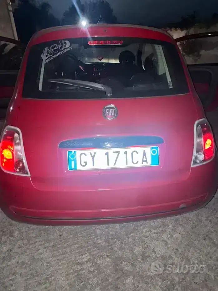 Usata Fiat 500 69 CV (50 kW) 2010 Rosso Berlina