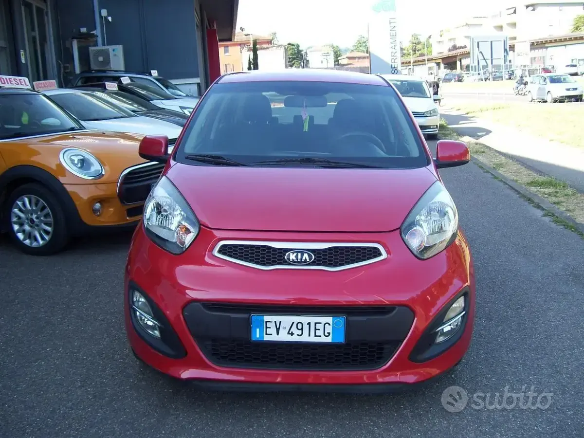 Usata Kia Picanto 67 CV (49 kW) 2014 Rosso Utilitaria
