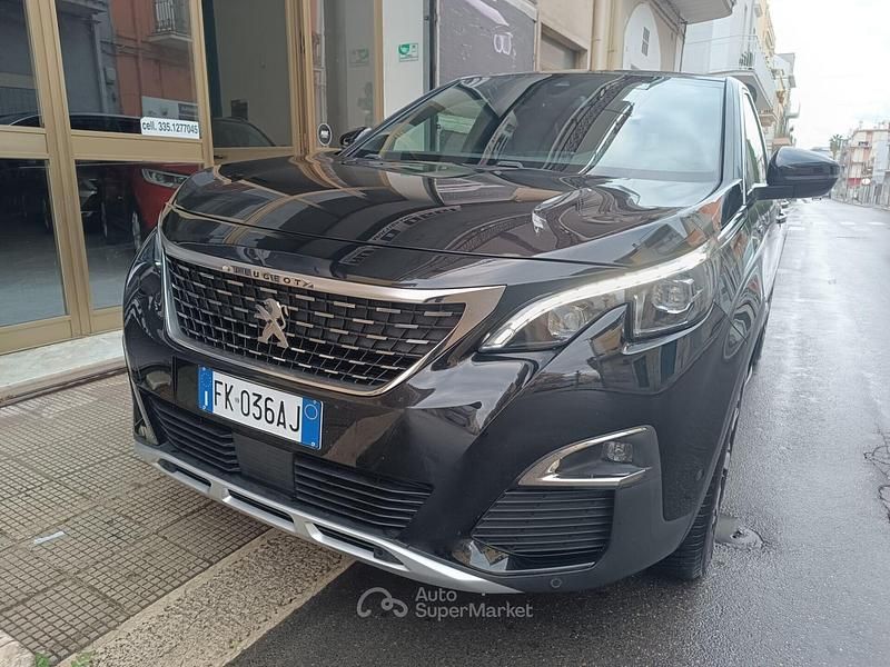 Usata Peugeot 3008 GT-line 120 CV (88 kW) 2017 Nero Berlina