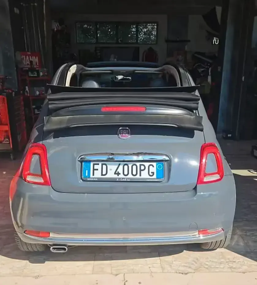 Usata Fiat 500 105 CV (77 kW) 2016 Grigio Cabrio