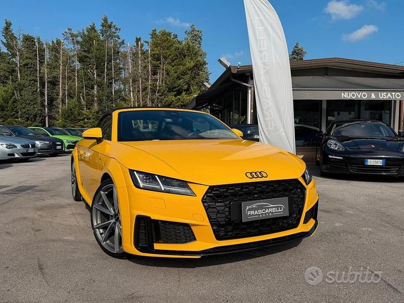 Giallo Usata 2021 Audi TT Roadster S-Line Cabrio | 39.900 € (Buon prezzo) - Immagine 1/4