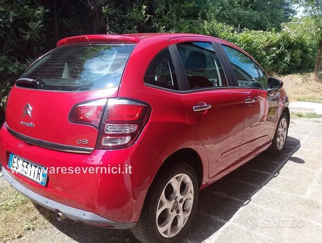 Usata Citroën C3 Seduction 82 CV (60 kW) 2013 Rosso Berlina