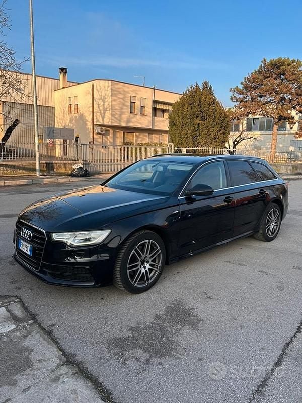 Usata Audi A6 S-Line 204 CV (150 kW) 2014 Nero Station wagon