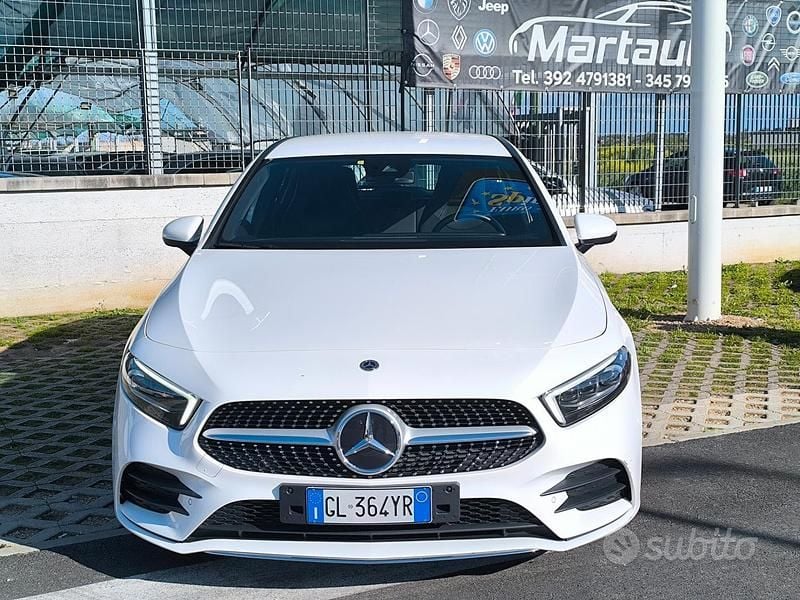 Usata Mercedes A180 AMG Line Premium 116 CV (85 kW) 2022 Bianco Berlina