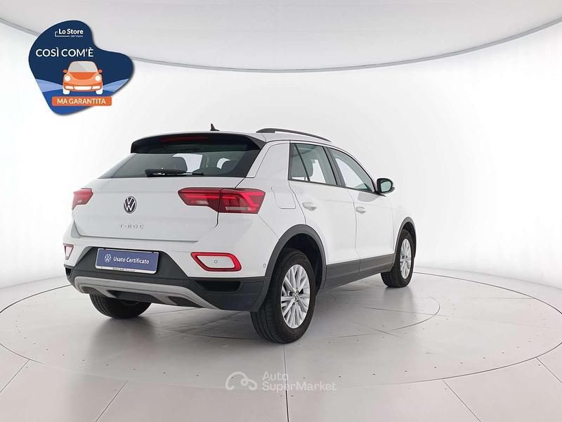 Usata VW T-Roc Life 110 CV (80 kW) 2022 Pure white SUV