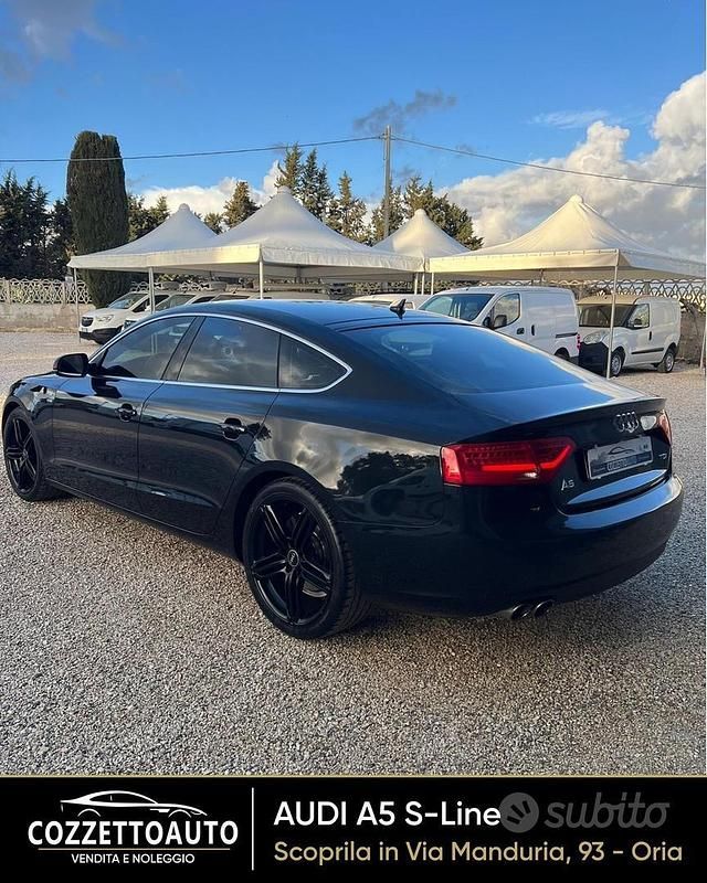 Usata Audi A5 S-line plus 177 CV (130 kW) 2012 Nero Coupé