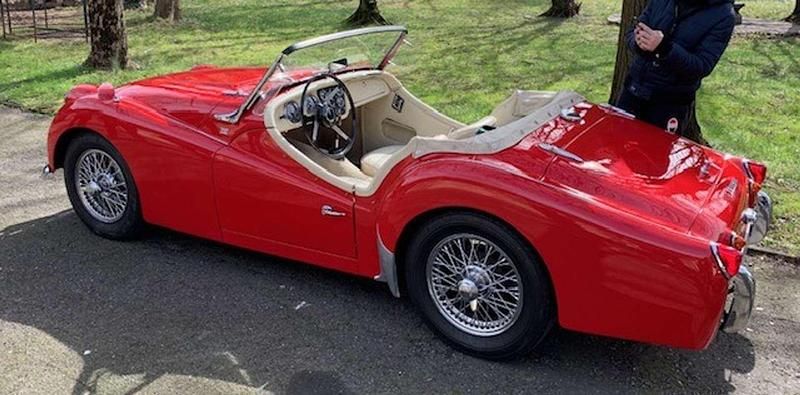 Usata Triumph TR3 101 CV (74 kW) 1960 Rosso Cabrio